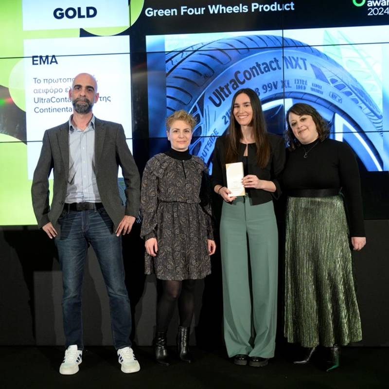 Gold βραβείο, στην κατηγορία “Green Four Wheel Product”